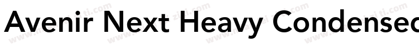 Avenir Next Heavy Condensed字体转换